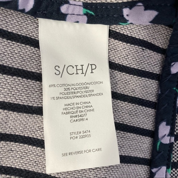 CABI Striped Dappled Stripe Car Coat Small - Picture 7 of 7